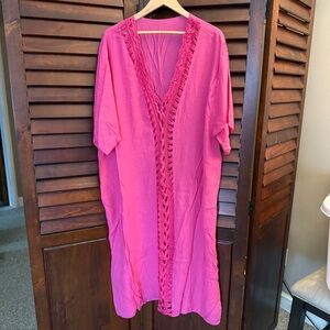 Pink Women's Swim Cover-Up 3XL
